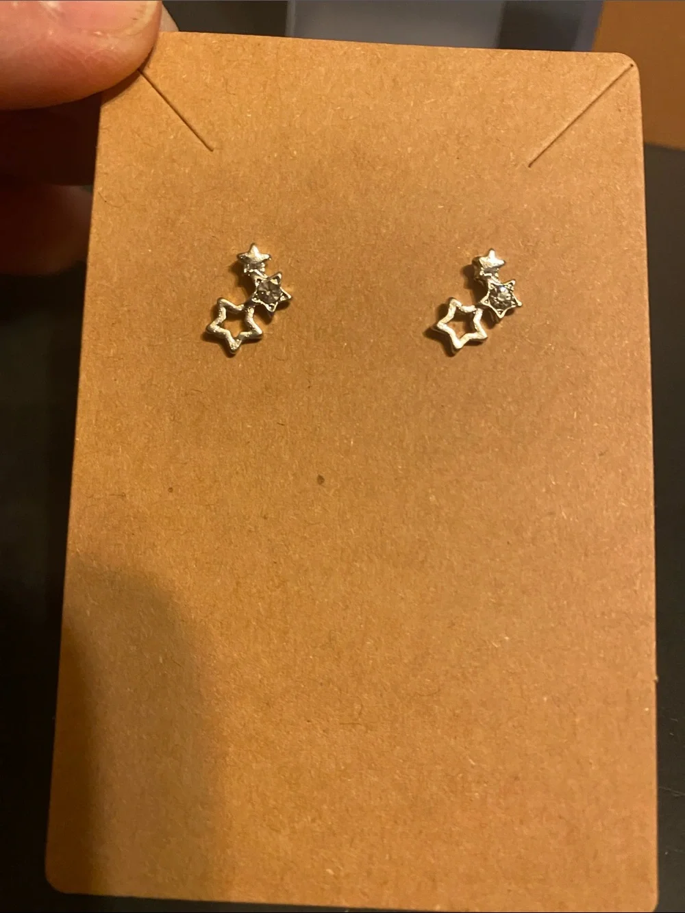 Fashion Jewelry Gold Floral and Star Stud Earring Duo - Gold Tone